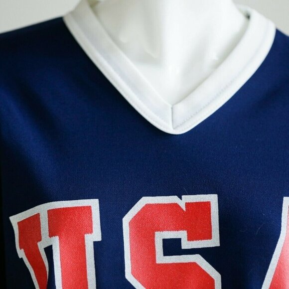 Vintage 70s USA Nylon Short Sleeve T Shirt Top - Picture 4 of 7